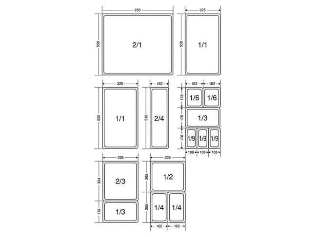 Boîte Modulus Rigide GN 1/2 - 4 Boîtes - 32,5 X 26,5 X 6,5 Cm - Matfer – Image 3