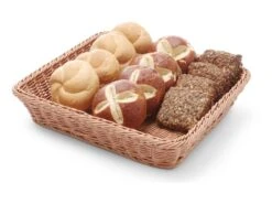 Corbeille à Pain - Renforcée Fil D'inox - 32,5 X 35,4 Cm