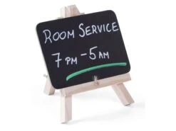 Ardoise De Table Avec Chevalet (x 2) - 14,8 X 9,7 Cm