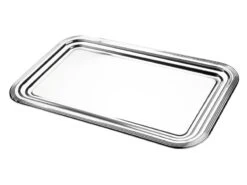 Plateau En Métal Chromé - 53 X 32 Cm