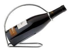 Porte Bouteille - En Acier Chromé