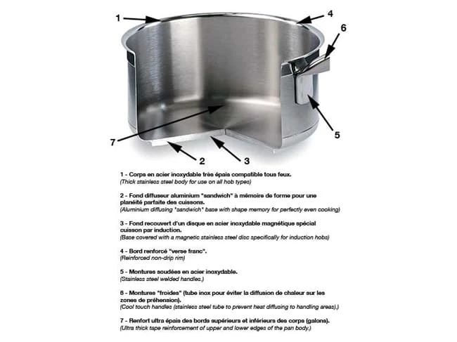 Sauteuse évasée Inox - Gamme Tradition - Ø 20 Cm - Matfer – Image 3