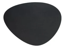 Set De Table En Cuir Galet - Anthracite Aspect Lisse - Lacor