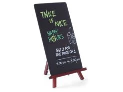 Ardoise Tableau Avec Chevalet - 36 X 22 Cm